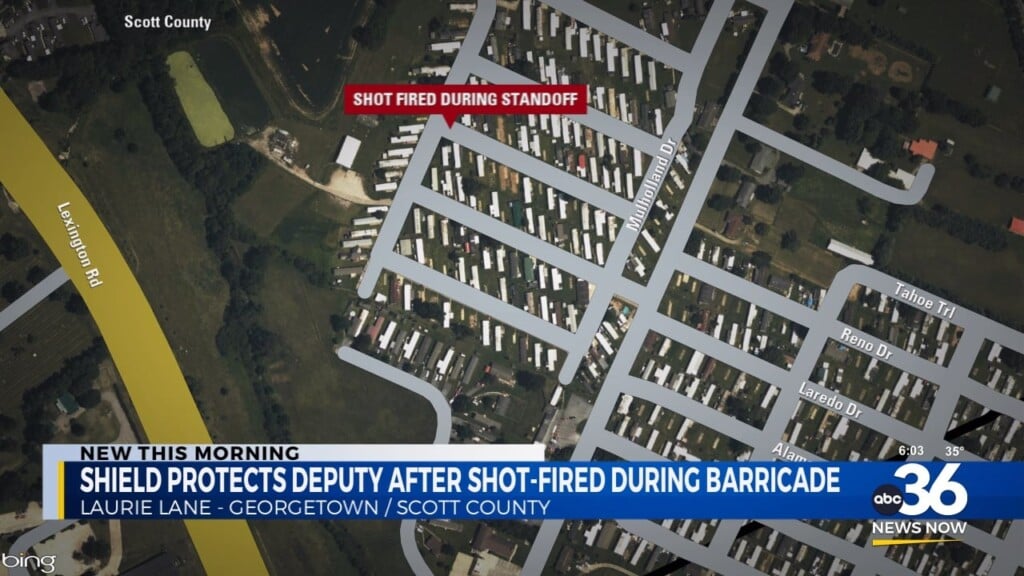 Police Shield Stops Bullet In Hours Long Standoff Incident