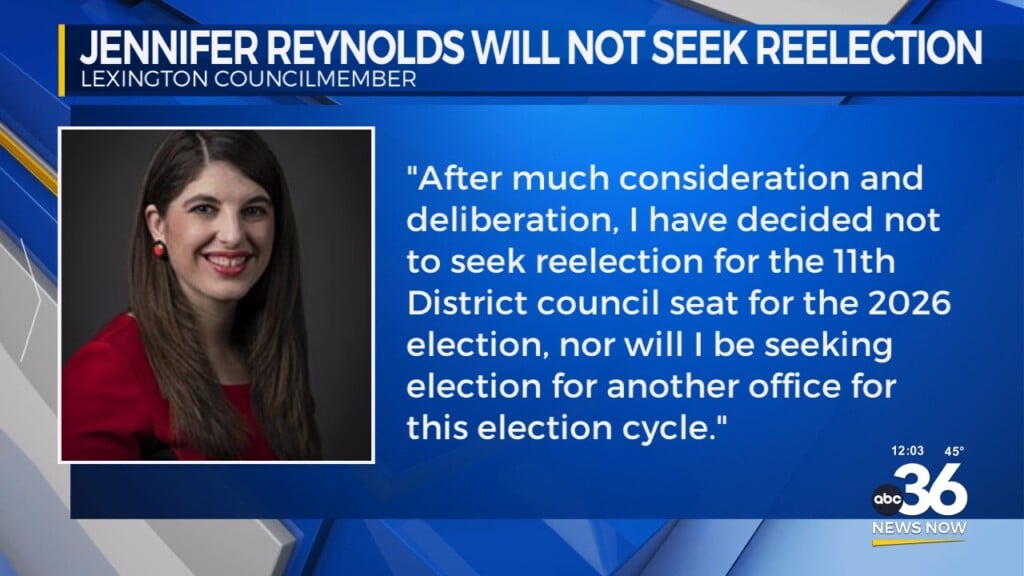 Council Member Will Not Seek Re Election