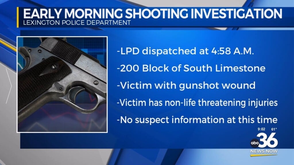 Early Morning Shooting Investigation