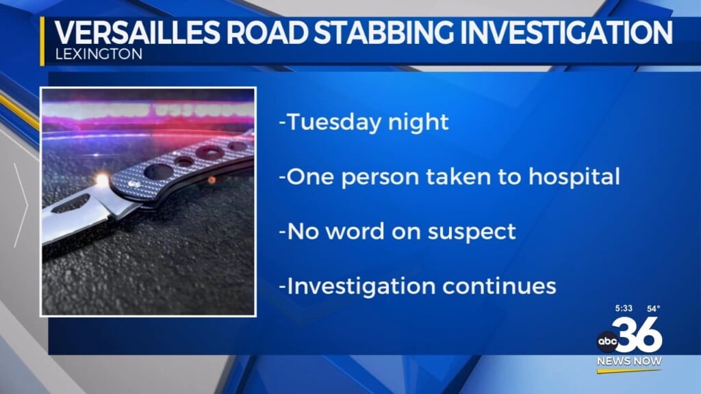 Police Investigate Versailles Road Stabbing