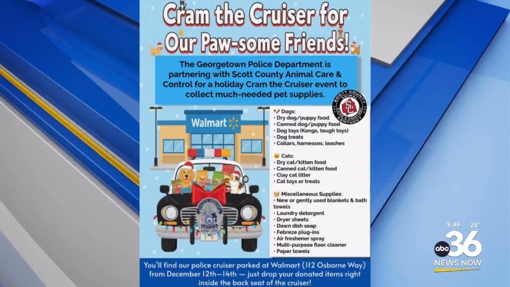 Georgetown Police Are Holding Their Own Cram The Cruiser Event