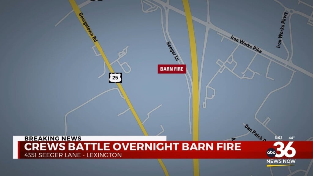 Crews Battle Overnight Barn Fire