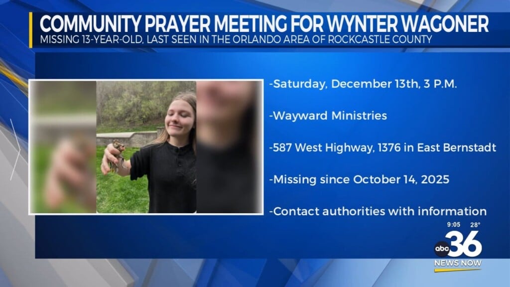Community Prayer Meeting For Wynter Wagoner