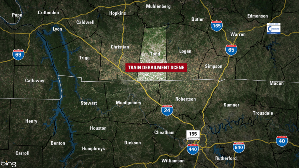 Todd County Train Derailment Map