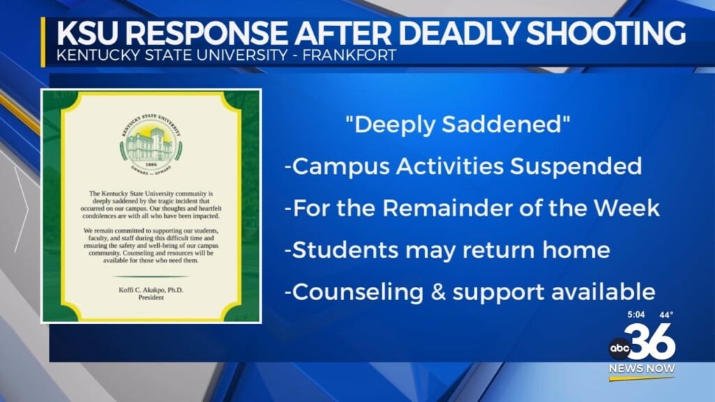 Kentucky State University's Response After Deadly Shooting