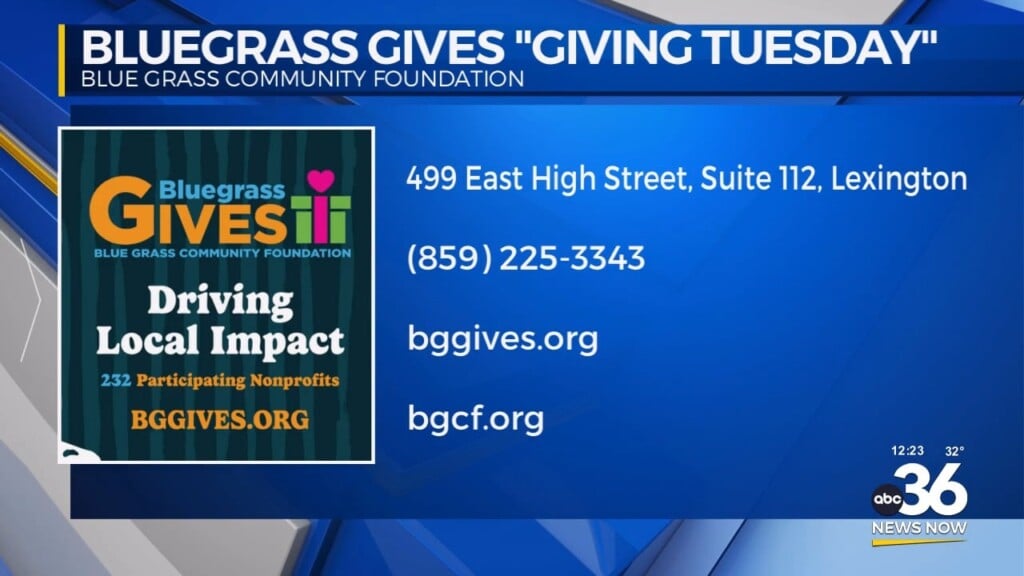Bluegrass Gives "giving Tuesday"