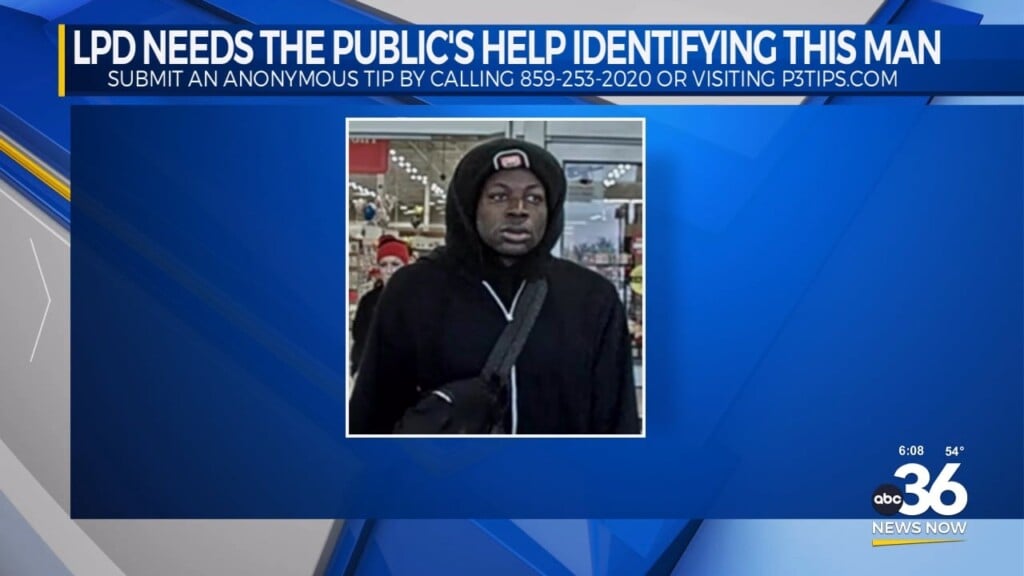 Lexington Police Seek Help Identifying Man Connected To December Incident