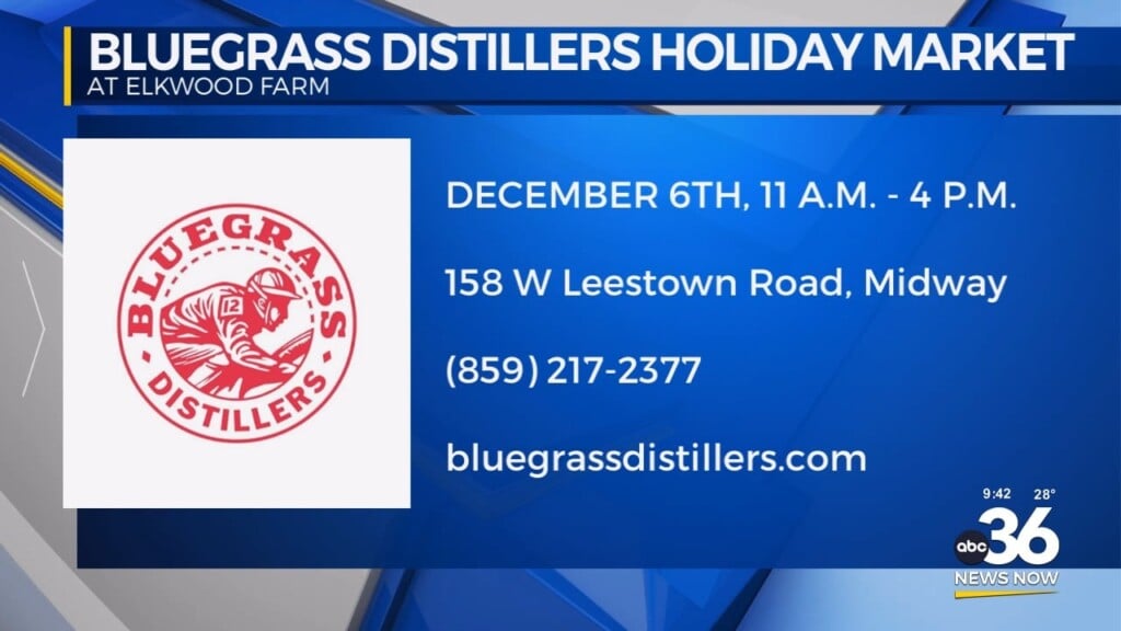 Come Check Out The Bluegrass Distillers Holiday Market