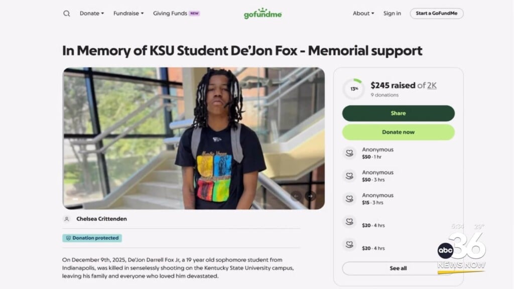 K. S. U. Victim Vigil, Gofundme