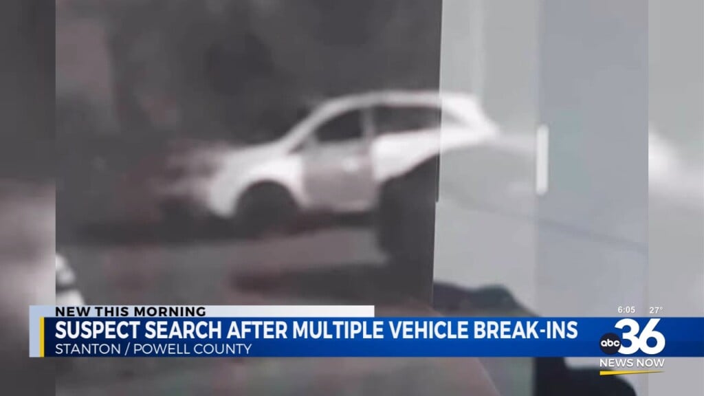 Search For Multiple Vehicle Break Ins Suspect