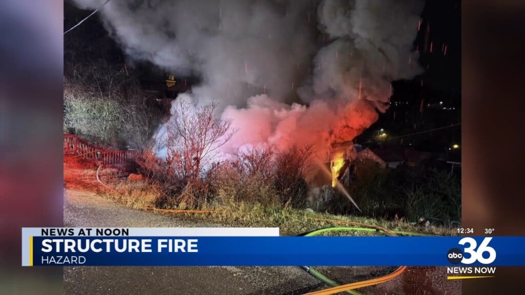 Structure Fire In Hazard