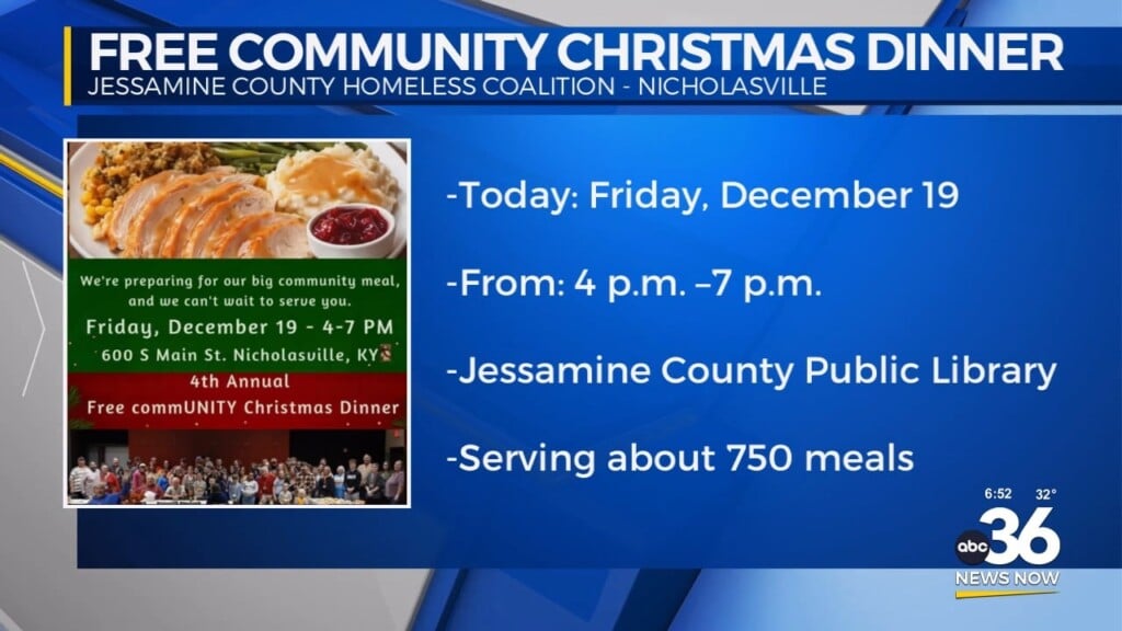Details On A Free Community Christmas Dinner