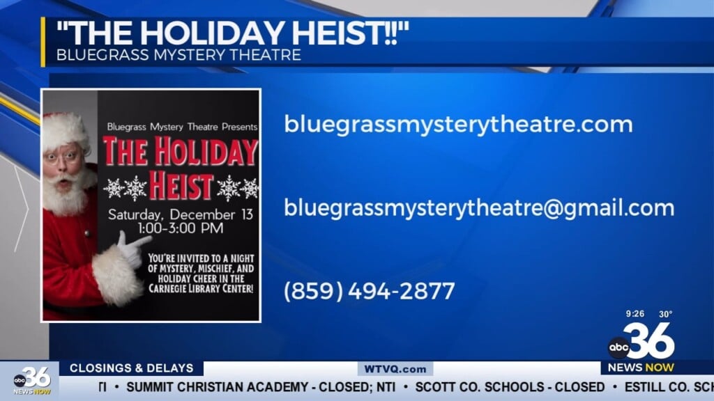 Bluegrass Mystery Theatre Is Proud To Present "the Holiday Heist"