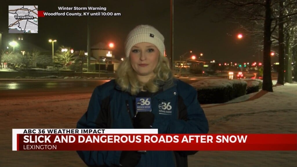 Slick, Snowy Roads For The Morning Commute