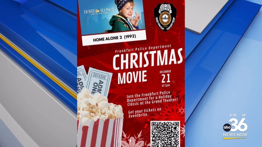 Frankfort Police Dept. Hosts "home Alone 2" Showing At Grand Theatre