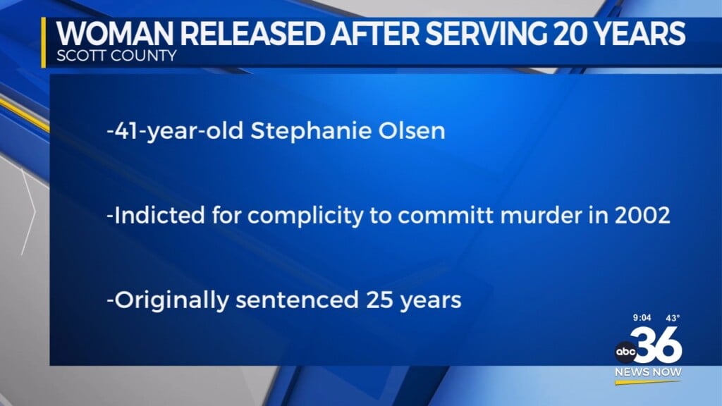 Woman Released After Serving 20 Years