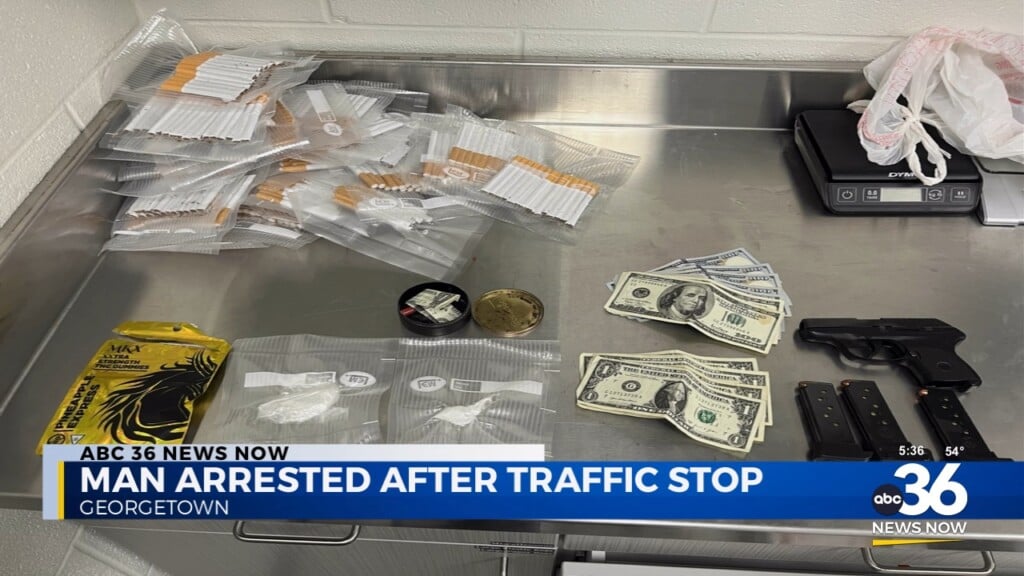 Georgetown Man Arrested After Traffic Stop Uncovers Suspected Drugs And Cash