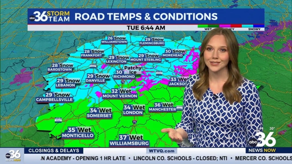 Morning Winter Weather Causing Impacts, Clears By Afternoon