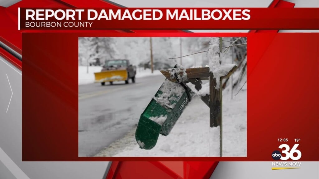 How Bourbon County Residents Can Report Mailbox Damage From Snowplows