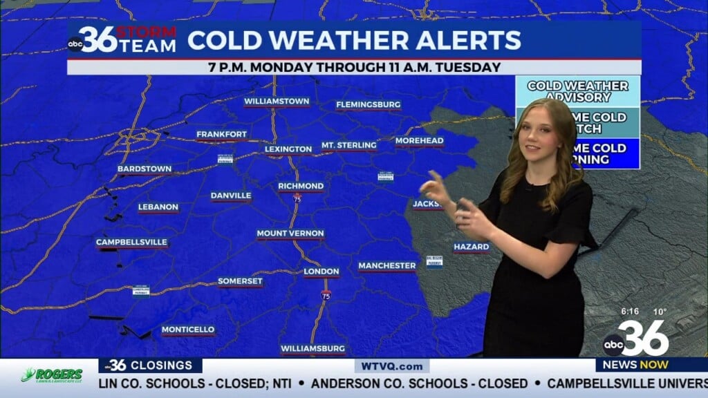 Winter Storm Impacts Last Into The Work Week As Temperatures Drop