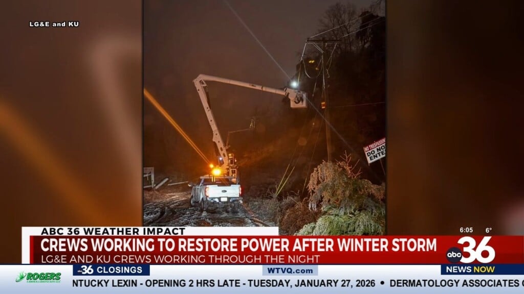 Crews Working Around The Clock To Restore Power