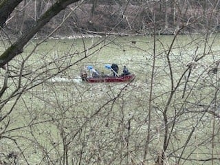 Crews are searching in the Kentucky River off Old Richmond Road