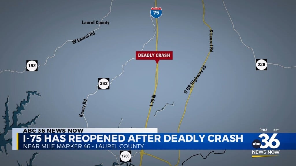 I 75 Has Reopened After A Deadly Crash In Laurel County