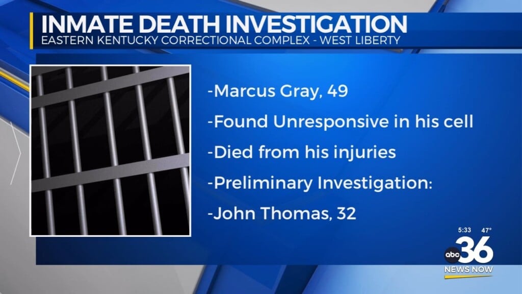 Inmate Found Unresponsive In Cell Later Dies At Hospital