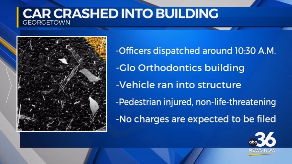 Car Crashes Into Building, One Person Injured