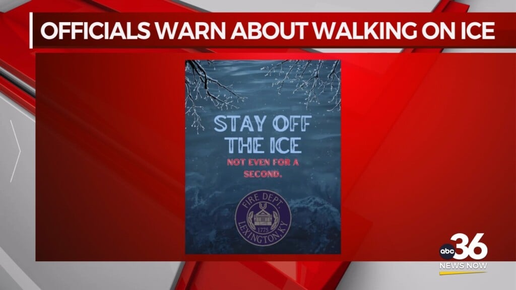 Lexington Fire Department Warns Public To Stay Off Frozen Ponds And Creeks