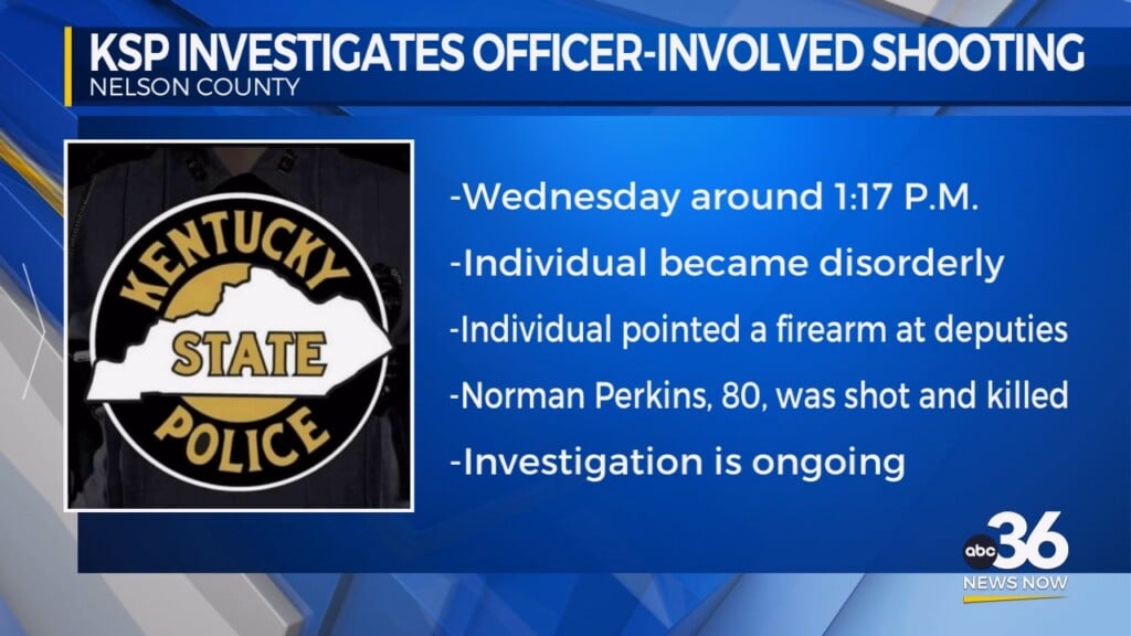 Officer Involved Shooting Leaves 80 Year Old Man Dead, Kentucky State Police Investigating