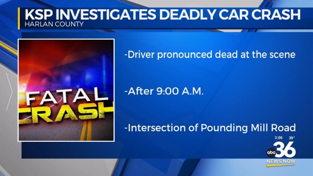 Kentucky State Police Investigate Deadly Single Vehicle Crash In Harlan County