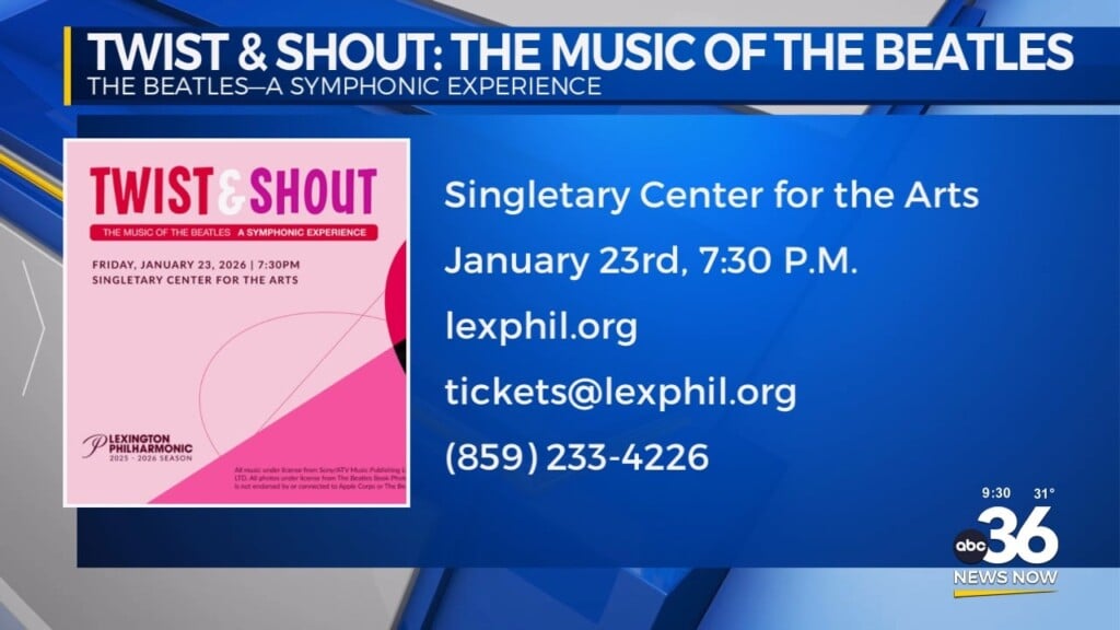 Lexington Philharmonic Orchestra Are Proud To Present Twist & Shout: The Music Of The Beatles