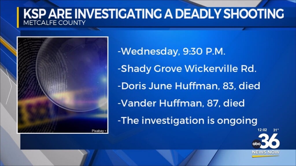 Kentucky State Police Investigate Deadly Shooting