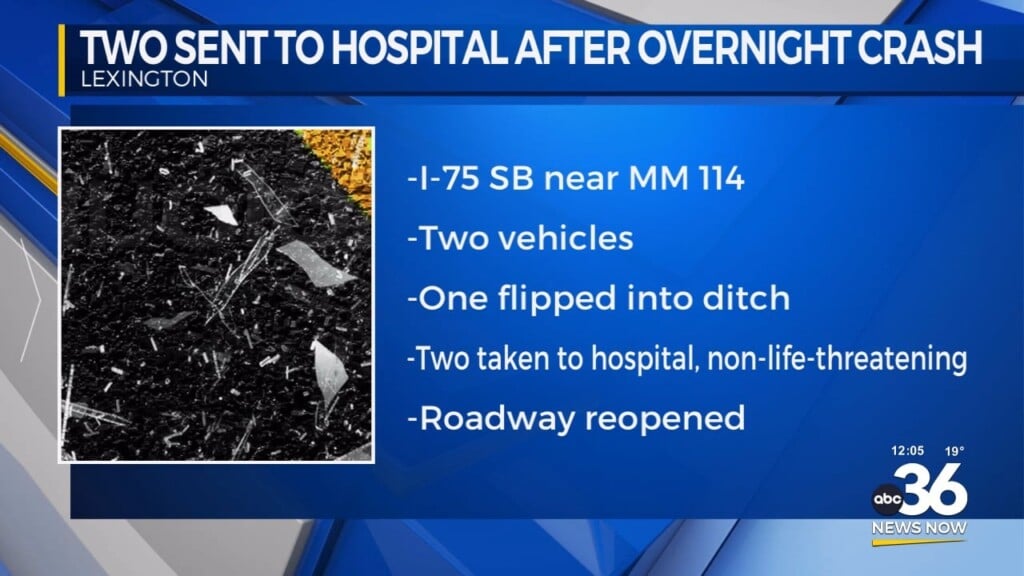 Vehicle Flips In Overnight Crash On I 75