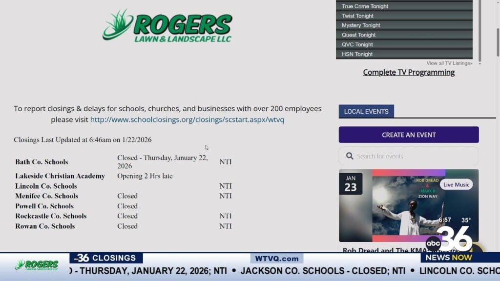 School Closings Due To Weather