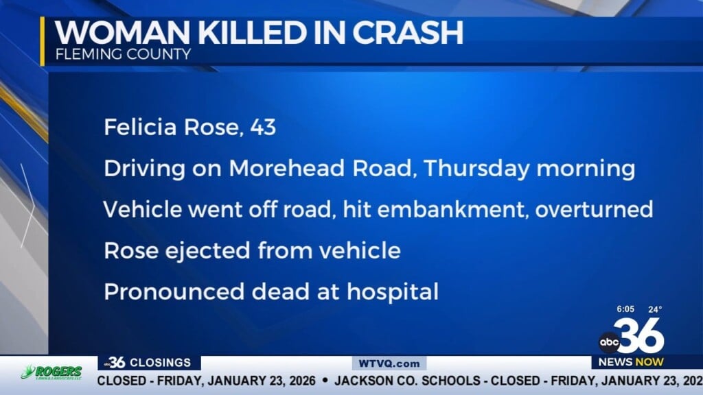 Single Vehicle Crash Leaves One Woman Dead