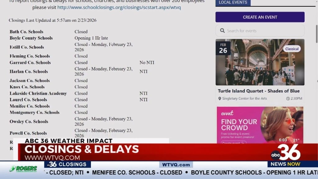 Multiple Districts Cancel Class Due To Winter Weather