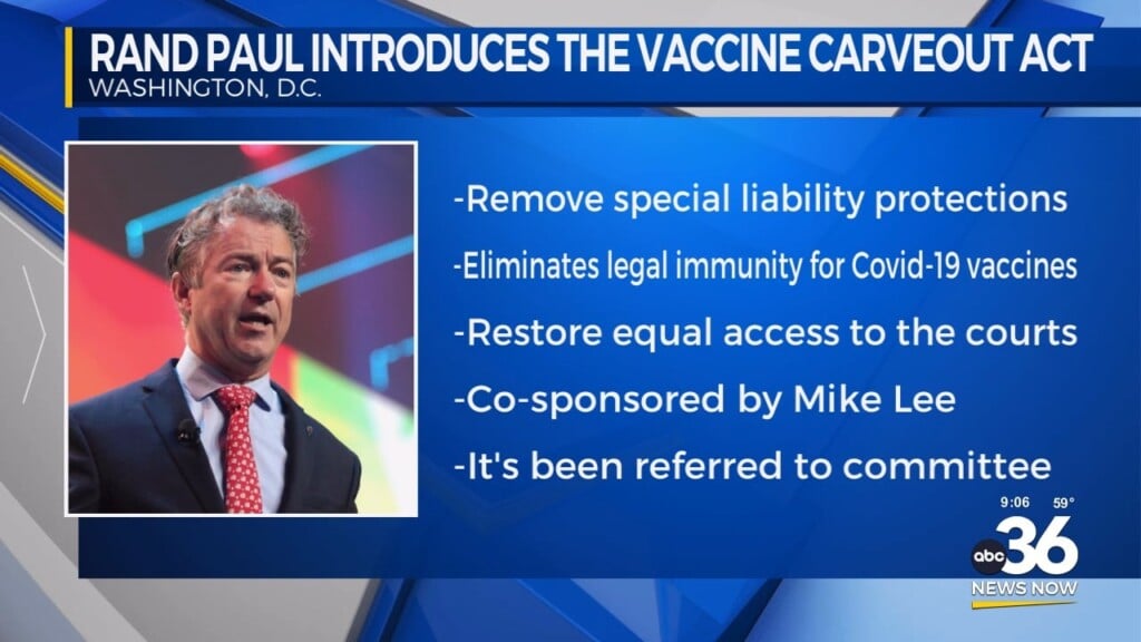 Rand Paul Introduces The Vaccine Carveout Act