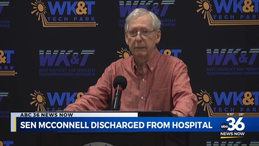 Senator Mcconnell Discharged From Hospital