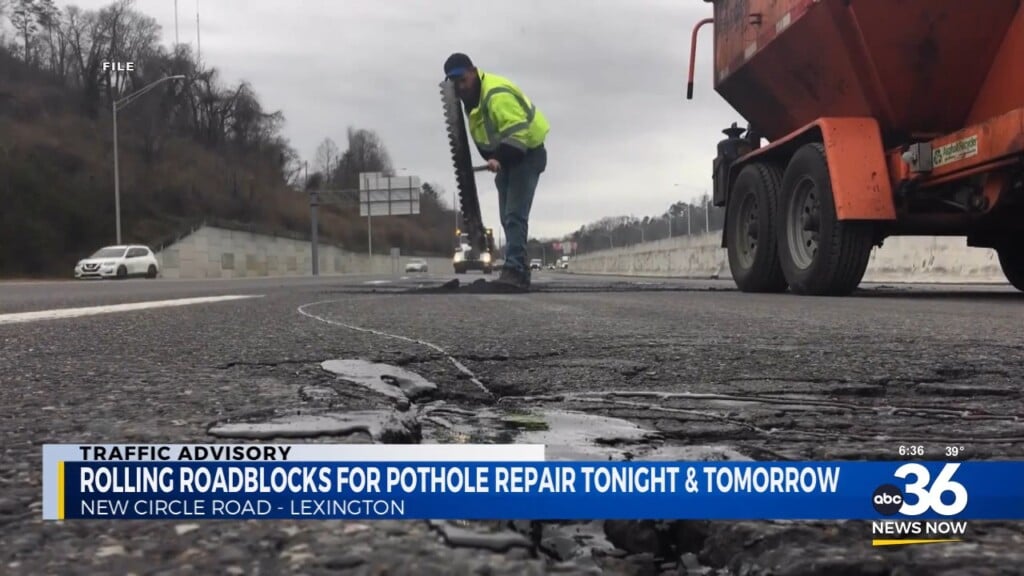 Rolling Roadblocks On New Circle Road For Pothole Repair