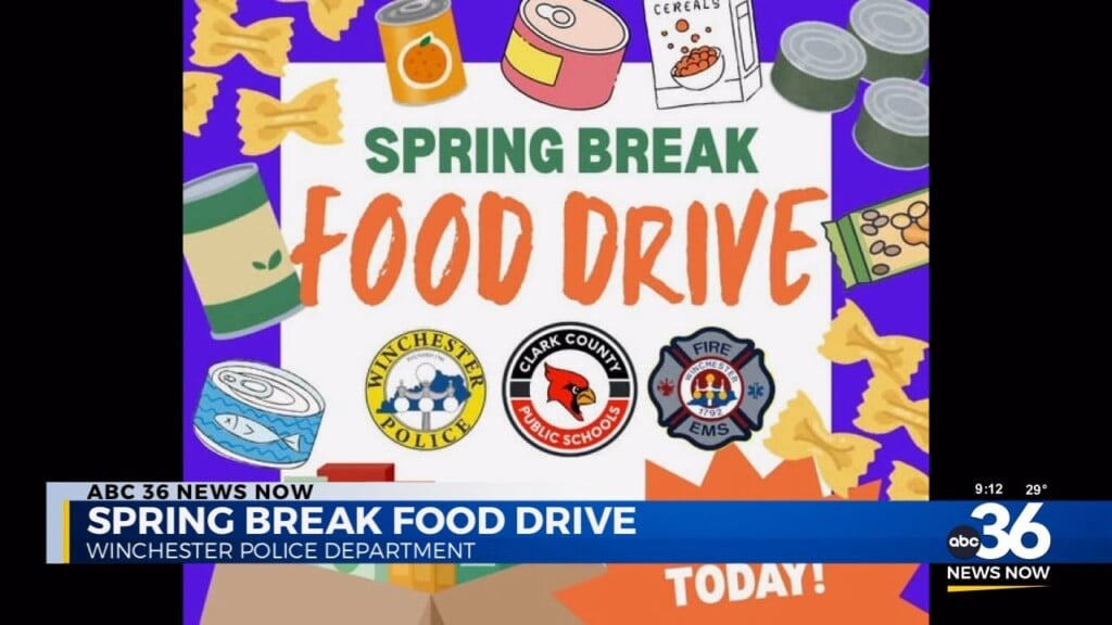 Winchester Police Department Is Holding A Spring Break Food Drive