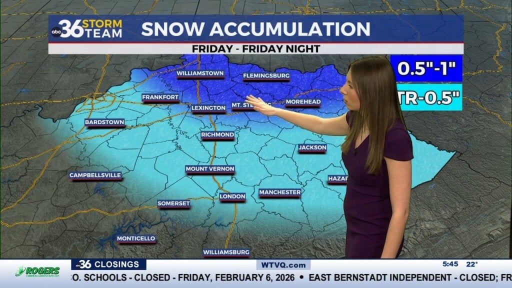 Cold Grips Kentucky As Snow Showers Return Friday Before Warmer Days Ahead