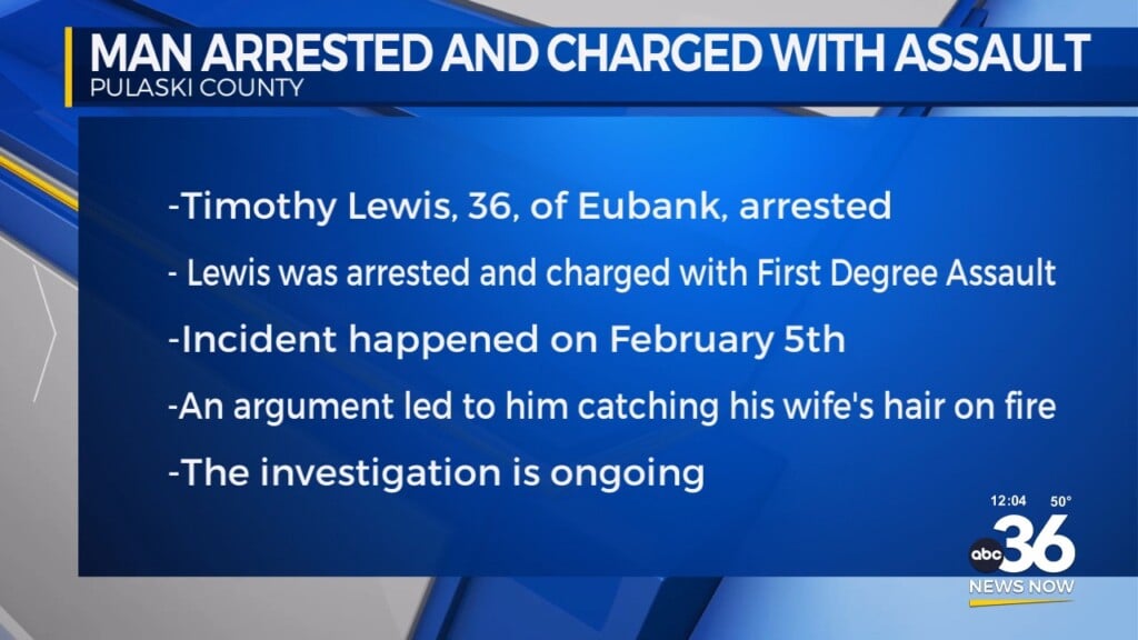 Pulaski County Man Charged After Wife Seriously Injured In Domestic Violence Incident