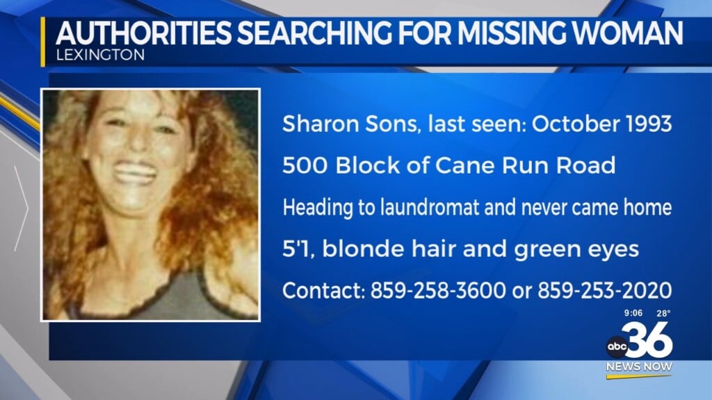 Authorities Searching For A Missing Woman From 1993