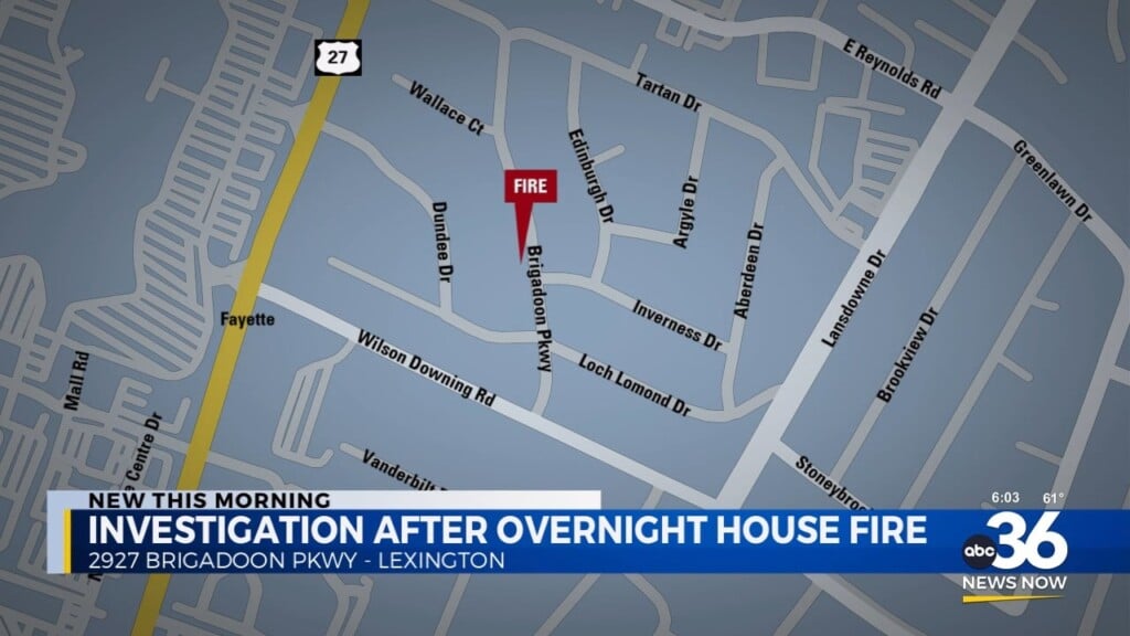 Fire Department Responds To Overnight House Fire In Lexington