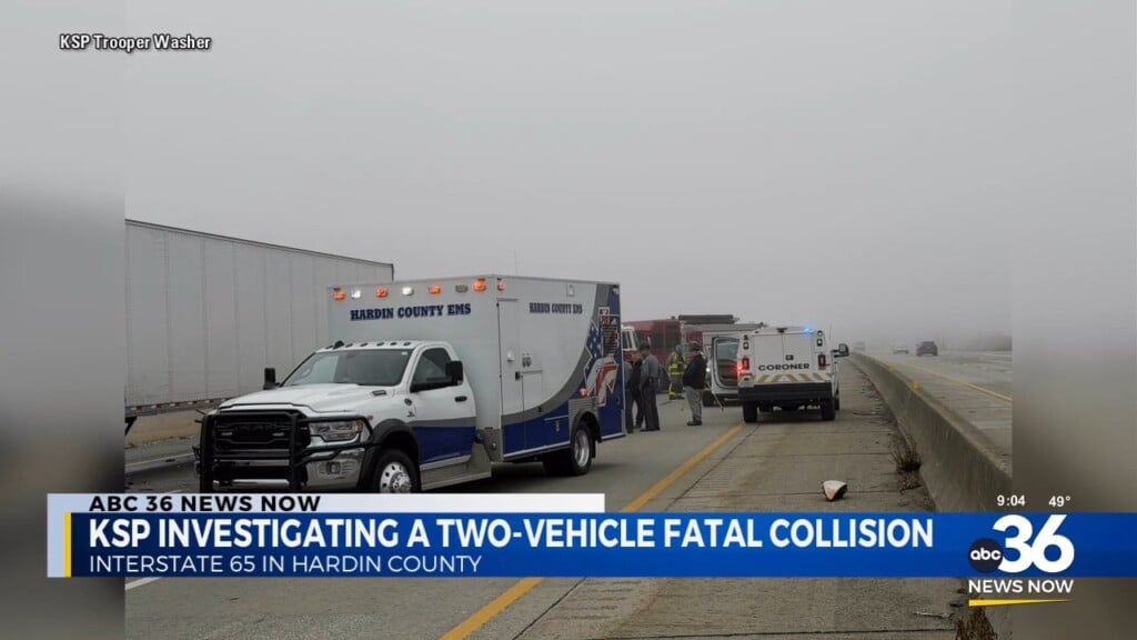 Ksp Investigating A Two Vehicle Fatal Collision In Hardin County