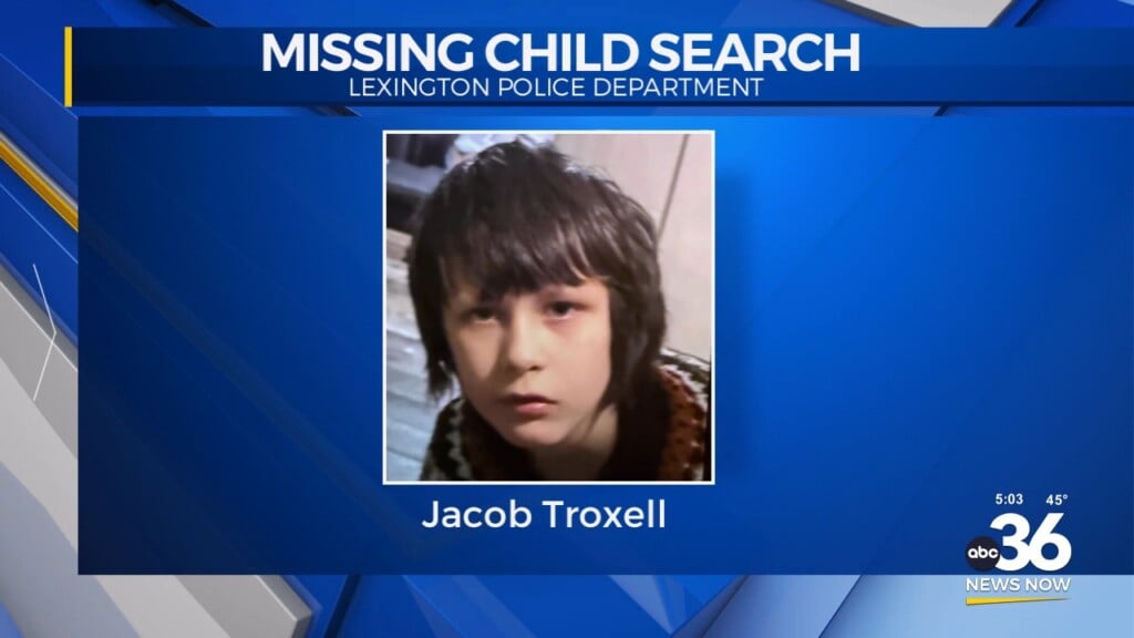 Lexington Police Search For Missing 11 Year Old