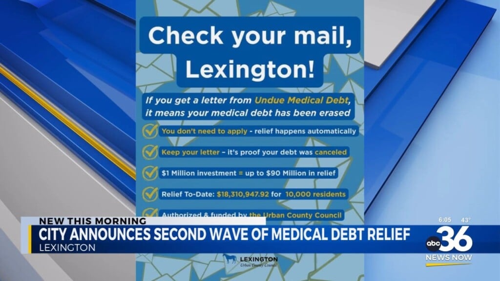 A Second Wave Of Medical Debt Relief For Some Lexington Residents