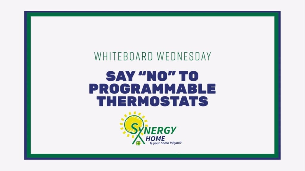 Wbw: Say "no" To Programmable Thermostats
